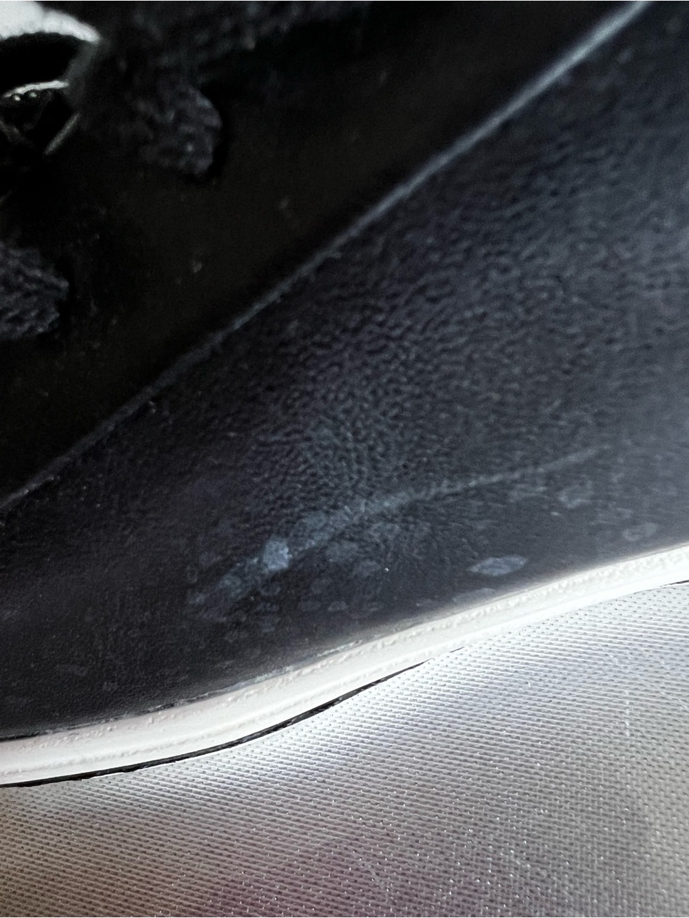 Clarks Women's Black Leather Sneakers with Leopard-Print Toe - Picture 9 of 10